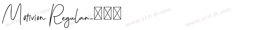 Motivion Regular字体转换